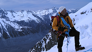 Belay on Mt Cook