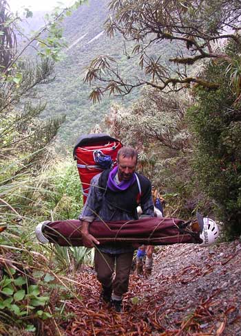 Steve Moffat at Harpers Pass